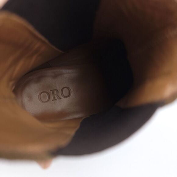 ORO THE ALPACA GRANADA CHELSEA BOOTS Tan Brown Elevated Western Quiet Luxury 7 - Picture 10 of 12